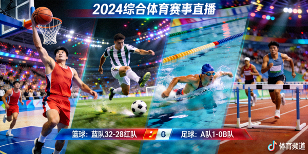 综合体育赛事直播画面截图 - 多种体育项目的比赛场景集合